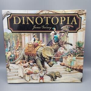 Dinotopia, A Land Apart from Time: Signed by James Gurney 1st Edition HC/DJ READ